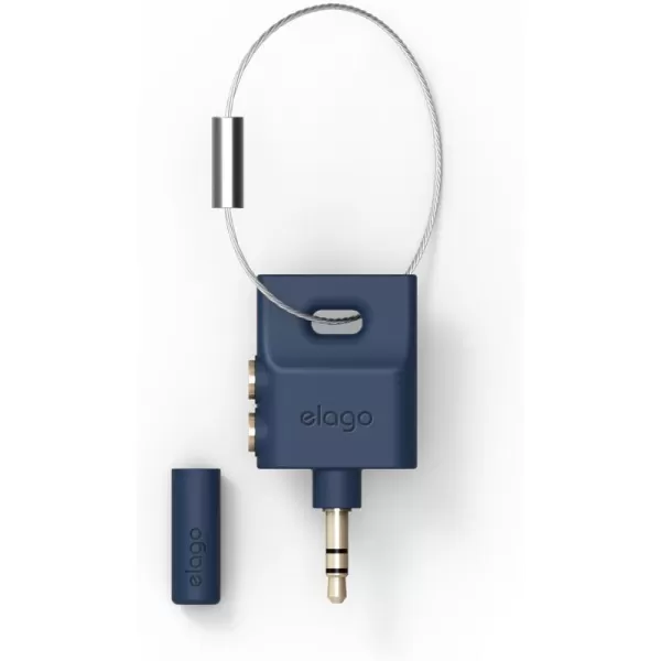 elago Keyring Headphone Splitter for iPhone iPad iPod Galaxy and Any Portable Device with 35mm Jean IndigoJean Indigo