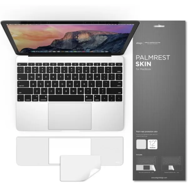 elago PALMREST Skin for 12inch MacBook with Trackpad Protector Silverelago PALMREST Skin for 12inch MacBook with Trackpad Protector Silver