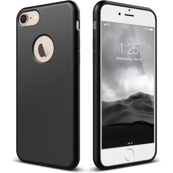 elago iPhone 8  iPhone 7 Case Slim Fit SoftBlack  Robust TPUMinimalisticTrue Fit