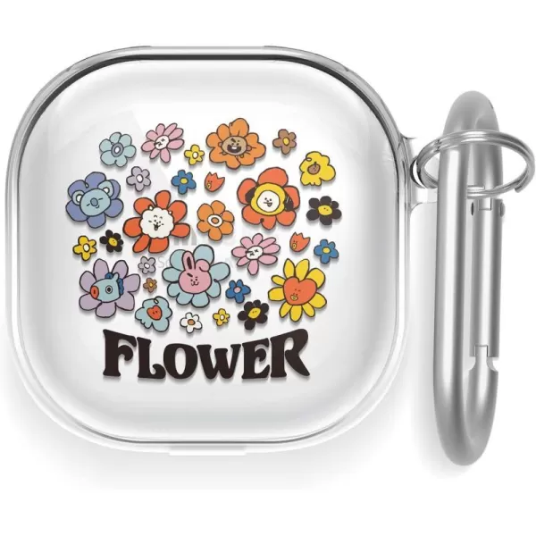 elago l BT21 Flower Case Compatible with Samsung Galaxy Buds 2 Pro Case 2022  Galaxy Buds 2 Case 2021  Galaxy Buds Pro Case 2021  Galaxy Buds Live Case 2020 Official Flower BouquetFlower Bouquet