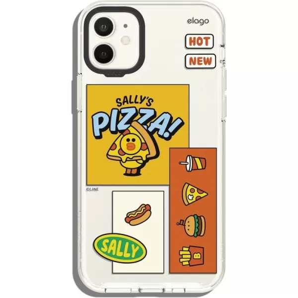 elago l LINE Friends Burger Time Hybrid Case Compatible with iPhone 11 61 inch Durable Full Body Protection Raised Lip Screen amp Camera Protection Official Merchandise CONYSALLY