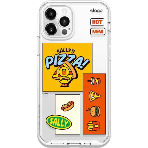 elago l LINE Friends Burger Time Hybrid Case Compatible with iPhone 12 Compatible with iPhone 12 Pro 61 Inch Full Body Protection Screen amp Camera Protection Official Merchandise SallySALLY