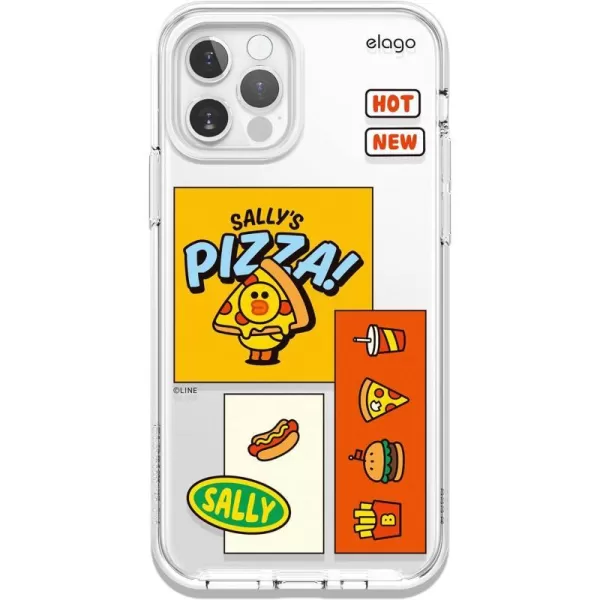 elago l LINE Friends Burger Time Hybrid Case Compatible with iPhone 12 Pro Max 67 Inch Full Body Protection Screen amp Camera Protection Official Merchandise BrownSALLY