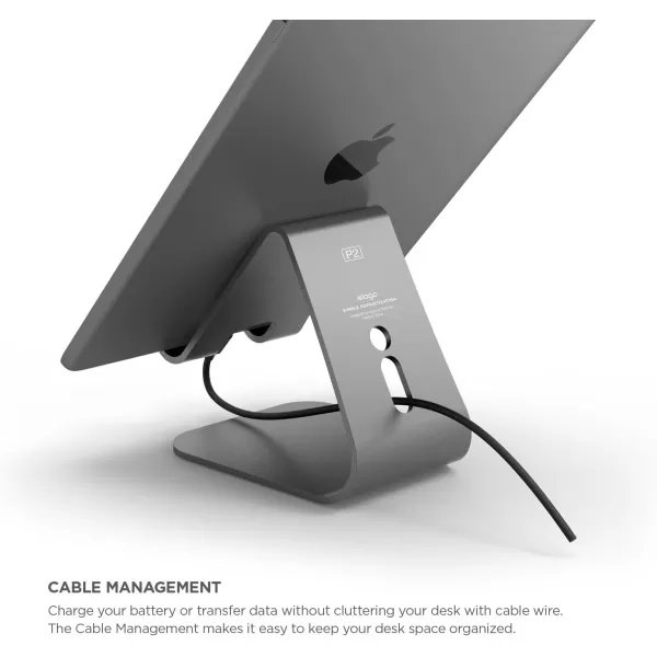 Elago P2 Stand for iPad and Tablet PC  SilverDark Gray