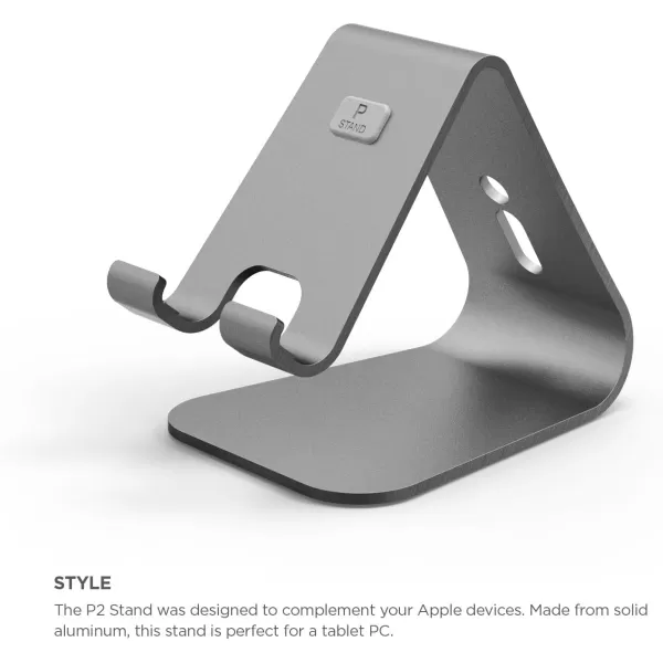 Elago P2 Stand for iPad and Tablet PC  SilverDark Gray