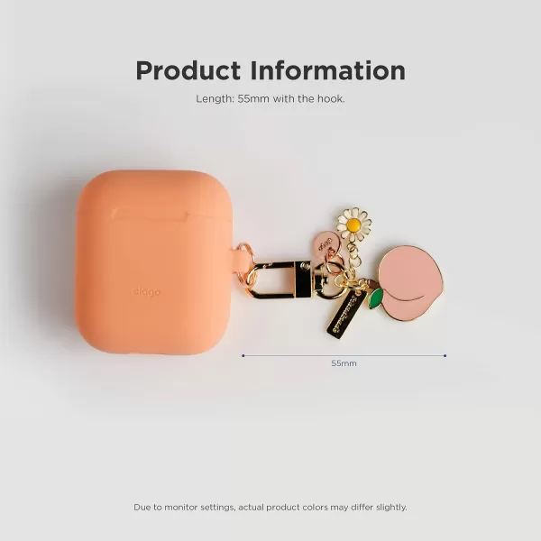 elago AirPods Keyring PEACH  Charm for AirPods Handbag Tote Purse Backpack Bag Car Key Durable Keychain Sturdy material Cute Accessories for Womenelago AirPods Keyring PEACH  Charm for AirPods Handbag Tote Purse Backpack Bag Car Key Durable Keychain Sturdy material Cute Accessories for Women