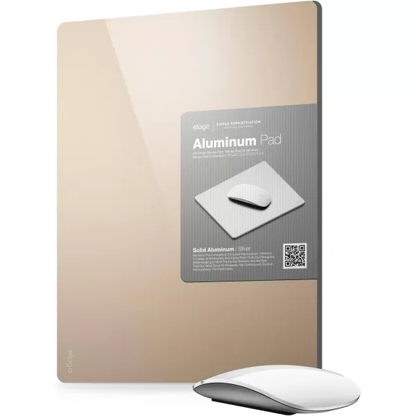 elago Aluminum Mouse Pad for Computers amp laptops Champagne GoldChampagne Gold