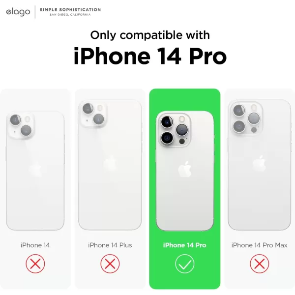 elago Armor Compatible with iPhone 14 Pro Case 61 Inch  US Military Grade Drop Protection HeavyDuty Protective Case Carbon Fiber Texture Tough Rugged Design Shockproof Bumper Cover BlackDark Green