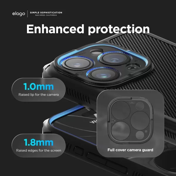 elago Compatible with iPhone 15 Pro Case Compatible with MagSafe Armor Case US Military Grade Drop Protection Carbon Fiber Texture Tough Rugged Design Shockproof Bumper Cover 61 inch Blackelago Compatible with iPhone 15 Pro Case Compatible with MagSafe Armor Case US Military Grade Drop Protection Carbon Fiber Texture Tough Rugged Design Shockproof Bumper Cover 61 inch Black