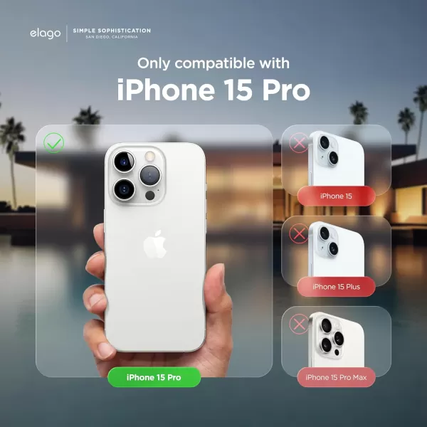 elago Compatible with iPhone 15 Pro Case Liquid Silicone Case Full Body Protective Cover Shockproof Slim Phone Case AntiScratch Soft Microfiber Lining 61 inch StonePastel Green