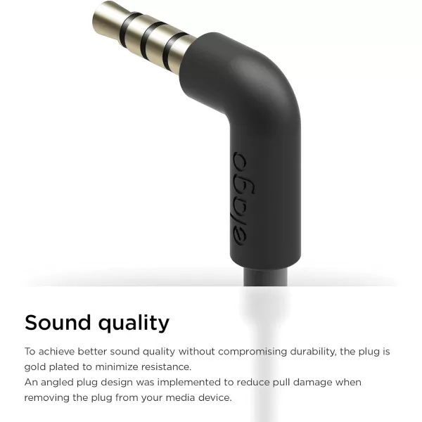 elago E402M Control Talk inEar Earphones Compatible with iPhone 66 Plus55S44S3G3GSGalaxy ControlTalk with Built in Microphone BlackDark GreyBlack  Dark Grey