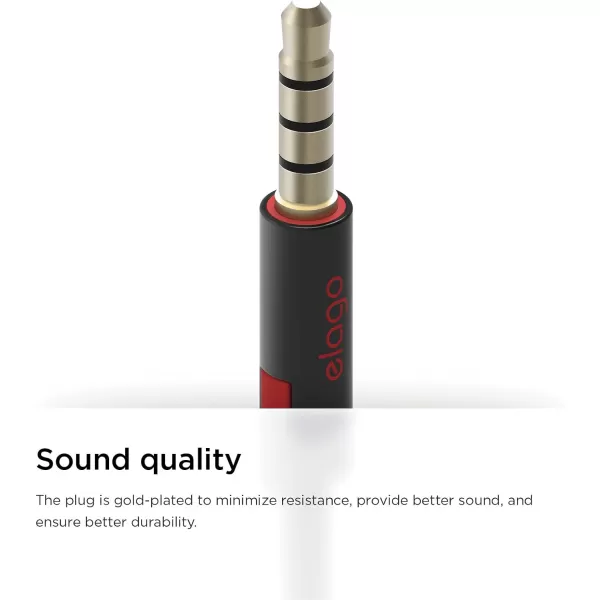 elago E6 Isolate Sound inEar Earphones All Multimedia DevicesPhones Using 35mm Connection RedRed