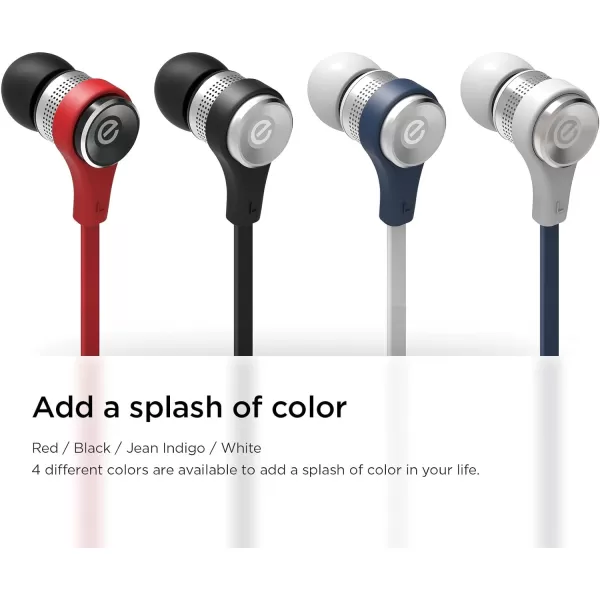 elago E6 Isolate Sound inEar Earphones All Multimedia DevicesPhones Using 35mm Connection RedRed