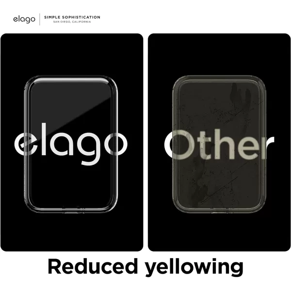 elago Hybrid Clear Case Compatible with MagSafe Battery Pack  PC  TPU Hybrid Technology AntiYellowing Crystal Clear Shockproof Cover Protective Case Transparentelago Hybrid Clear Case Compatible with MagSafe Battery Pack  PC  TPU Hybrid Technology AntiYellowing Crystal Clear Shockproof Cover Protective Case Transparent