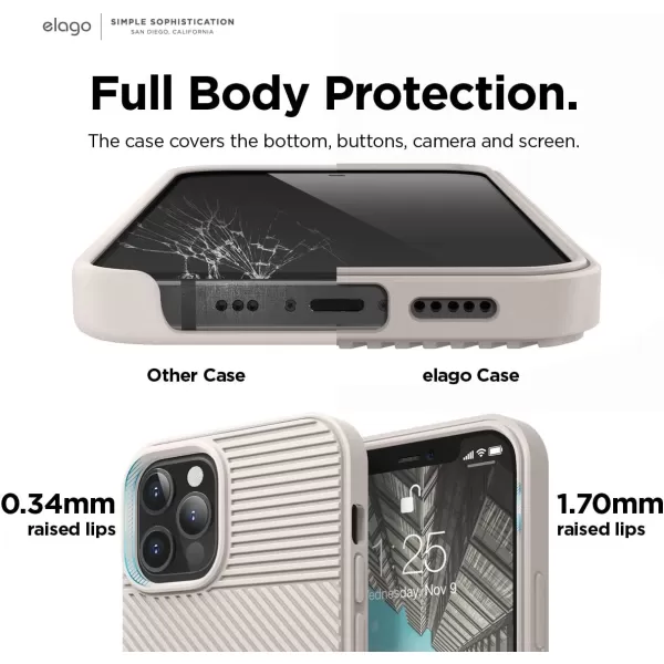 elago Protective Cushion Case Compatible with iPhone 12 and Compatible with iPhone 12 Pro 61 Inch 2020 Navy Blue  Shock Absorbing Design Wireless Charging SupportedStone