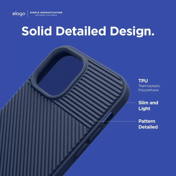 elago Protective Cushion Case Compatible with iPhone 12 and Compatible with iPhone 12 Pro 61 Inch 2020 Navy Blue  Shock Absorbing Design Wireless Charging SupportedNavy Blue