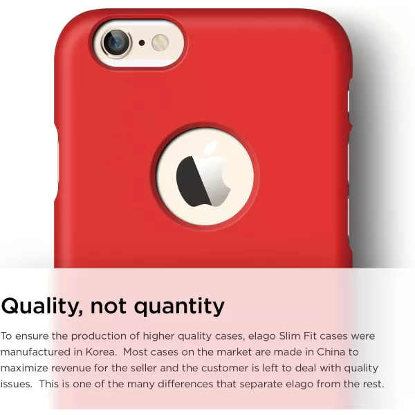 elago Slimfit Case for The iPhone 66S Plus 55inch  HD Professional Screen Film Included  Full Retail Packaging Soft Feel Jean IndigoSoft feel Extreme Red