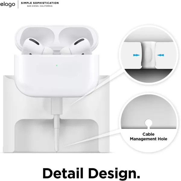 elago Stand Charging Dock Compatible with AirPods Pro 1st amp 2nd Generation AirPods 3rd Generation Durable Silicone Compatible with Authentic Apple Cables ONLY USBC to Lightning Cable BlackWhite