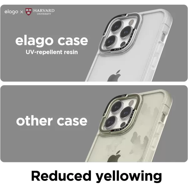 elago x Harvard University Dual Case Compatible with iPhone 14 Pro Case  61 Inch PC  TPU Hybrid Technology Full Body Protection Transparent University Shield Design Official MerchandiseHarvardUniversity House