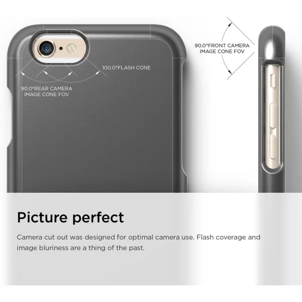 iPhone 6 Case elago GlideMatte Metallic Dark Grey  Mix and MatchPremium ArmorTrue Fit  for iPhone 6 OnlyiPhone 6 Case elago GlideMatte Metallic Dark Grey  Mix and MatchPremium ArmorTrue Fit  for iPhone 6 Only