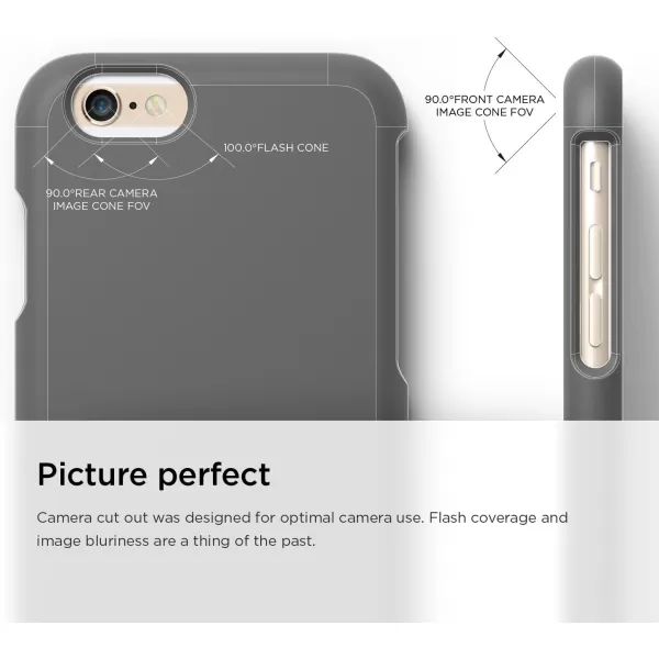 iPhone 6 Case elago GlideSoft Feel Dark Grey  Mix and MatchPremium ArmorTrue Fit  for iPhone 6 OnlyiPhone 6 Case elago GlideSoft Feel Dark Grey  Mix and MatchPremium ArmorTrue Fit  for iPhone 6 Only