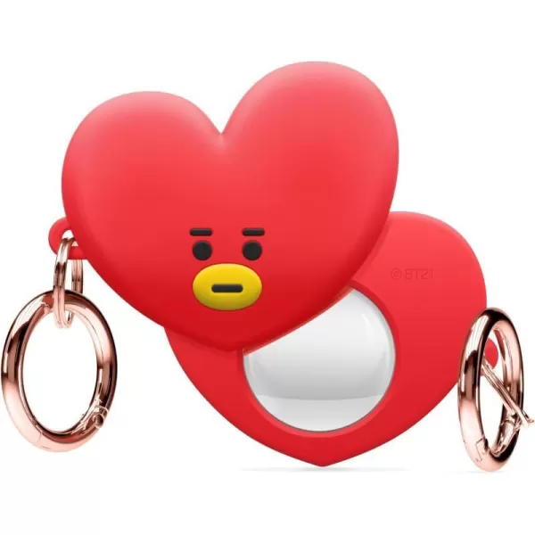 elago BT21 Silicone Case Compatible with AirTag Case Compatible with Air Tag Keychain  Drop Protection Track Keys Backpacks Purses Tracking Tag Not Included CHIMMY Official MerchandiseTata