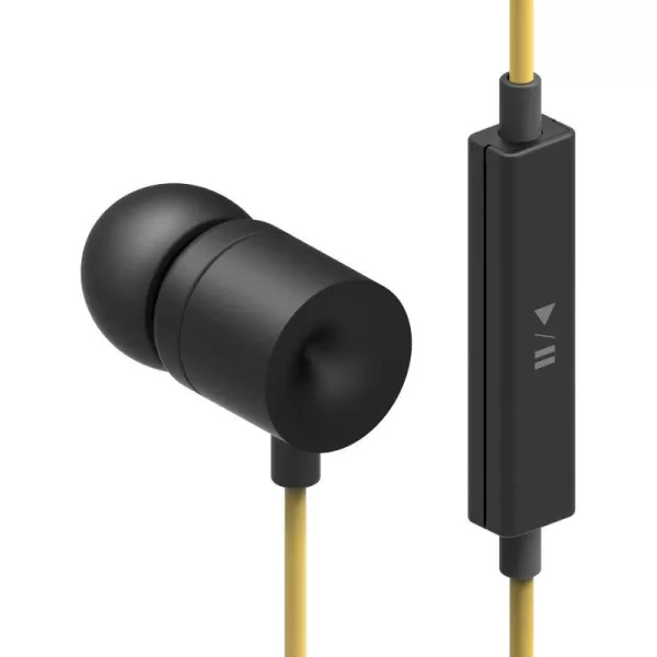 elago E402M Control Talk inEar Earphones Compatible with iPhone 66 Plus55S44S3G3GSGalaxy ControlTalk with Built in Microphone BlackDark GreyBlack  Yellow