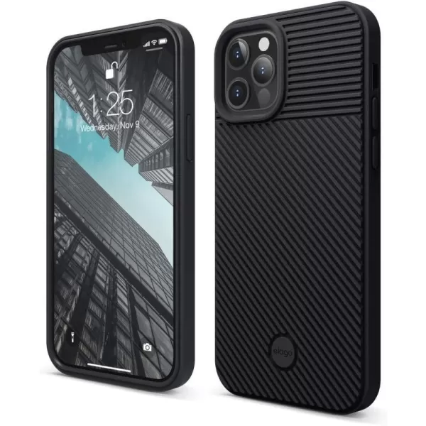 elago Protective Cushion Case Compatible with iPhone 12 and Compatible with iPhone 12 Pro 2020 Black  Shock Absorbing Design Supports Magsafeelago Protective Cushion Case Compatible with iPhone 12 and Compatible with iPhone 12 Pro 2020 Black  Shock Absorbing Design Supports Magsafe