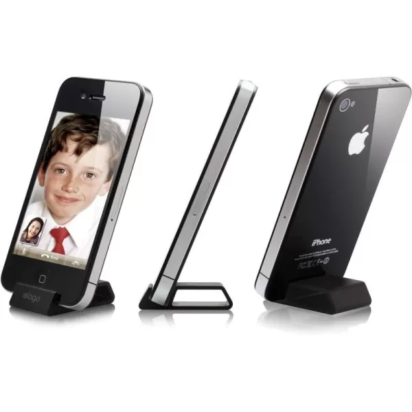 elago S4 StandAluminum Black for iPhone4 Angle Support for FaceTimeelago S4 StandAluminum Black for iPhone4 Angle Support for FaceTime