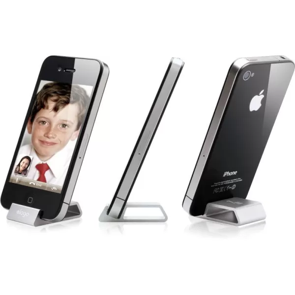 elago S4 StandAluminum Silver for iPhone4 Angle Support for FaceTimeelago S4 StandAluminum Silver for iPhone4 Angle Support for FaceTime