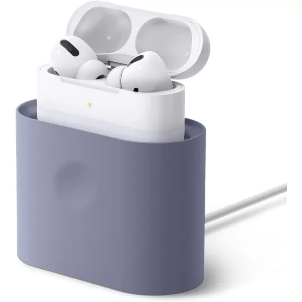 elago Stand Charging Dock Compatible with AirPods Pro 1st amp 2nd Generation AirPods 3rd Generation Durable Silicone Compatible with Authentic Apple Cables ONLY USBC to Lightning Cable BlackLavender Grey