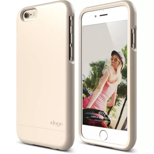 iPhone 6 Case elago GlideSoft Feel Champagne Gold  Mix and MatchPremium ArmorTrue Fit  for iPhone 6 OnlyiPhone 6 Case elago GlideSoft Feel Champagne Gold  Mix and MatchPremium ArmorTrue Fit  for iPhone 6 Only