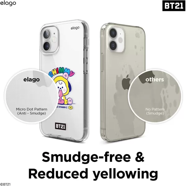 elago BT21 Hybrid Case Compatible with iPhone 12 Mini 54 Inch Durable Full Body Protection Raised Lip Screen amp Camera Protection Official Merchandise CookyCHIMMY