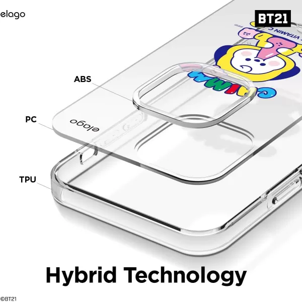 elago BT21 Hybrid Case Compatible with iPhone 12 Mini 54 Inch Durable Full Body Protection Raised Lip Screen amp Camera Protection Official Merchandise CookyCHIMMY