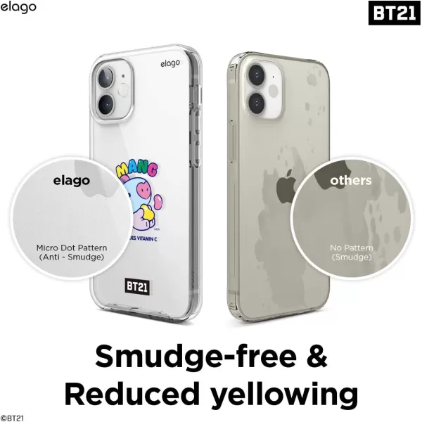 elago BT21 Hybrid Case Compatible with iPhone 12 Mini 54 Inch Durable Full Body Protection Raised Lip Screen amp Camera Protection Official Merchandise CookyMANG