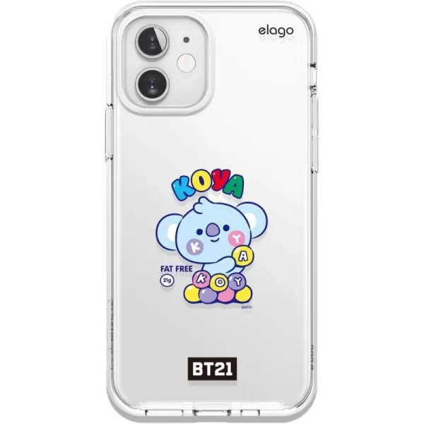 elago BT21 Hybrid Case Compatible with iPhone 12 Mini 54 Inch Durable Full Body Protection Raised Lip Screen amp Camera Protection Official Merchandise CookyKOYA