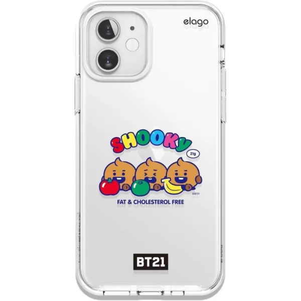 elago BT21 Hybrid Case Compatible with iPhone 12 Mini 54 Inch Durable Full Body Protection Raised Lip Screen amp Camera Protection Official Merchandise CookySHOOOKY