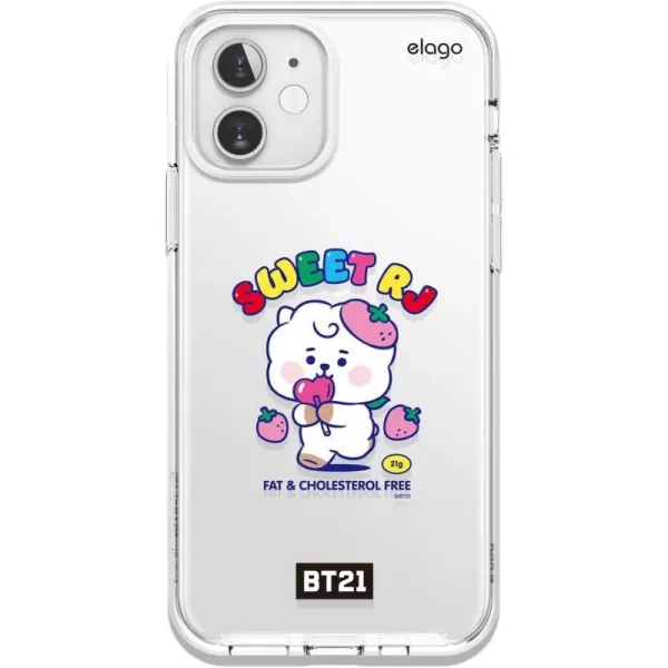 elago BT21 Hybrid Case Compatible with iPhone 12 Mini 54 Inch Durable Full Body Protection Raised Lip Screen amp Camera Protection Official Merchandise CookyRJ