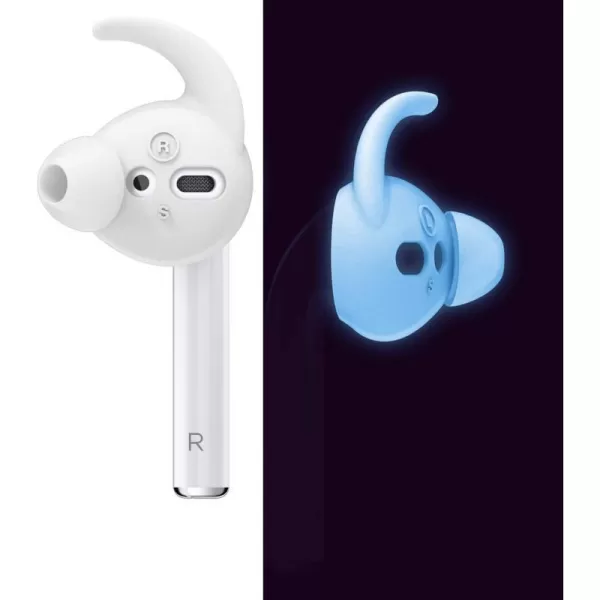 elago Earbuds Hook Cover Compatible with Apple AirPods 2 amp 1 or EarPods Ergonomic Design Durable Construction Full Access 4 Pairs 2 Large  2 Small Nightglow Blueelago Earbuds Hook Cover Compatible with Apple AirPods 2 amp 1 or EarPods Ergonomic Design Durable Construction Full Access 4 Pairs 2 Large  2 Small Nightglow Blue