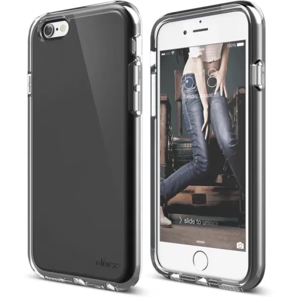 iPhone 6S Case elago Origin FlexBlack  Unique Dual LayerHeavy Shock AbsorptionInterchangeable Inner Case  for iPhone 66SBlack