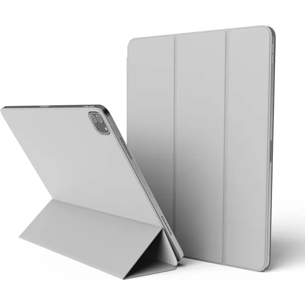 elago Case for iPad Pro 129 6th 5th 4th Generation  iPad Case with Magnetic Attachment to Metal Materials Compatible with Apple iPad Pencil and elagos Pencil case Light GreyLight Grey