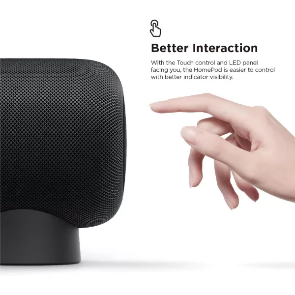 elago HomePod Stand Compatible with 2023 New HomePod 2nd GenerationHomePod 1 Speaker  Proper EQ Easier to Control with Better Indicator Visibility MidnightBlack