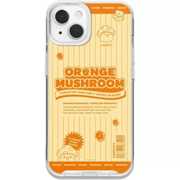 elago  MapleStory Collection Case Compatible with iPhone 13 Case Durable Full Body Protection Raised Lip Screen amp Camera Protection Official Merchandise MapleStory MonsterMapleStory orange mushroom