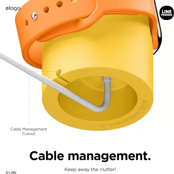 elago  LINE Friends W2 Charger Stand Compatible with Apple Watch Series Ultra2Ultra9876SE54321SE 49mm 45mm 44mm 42mm 41mm 40mm 38mm Nightstand Mode SallySALLY