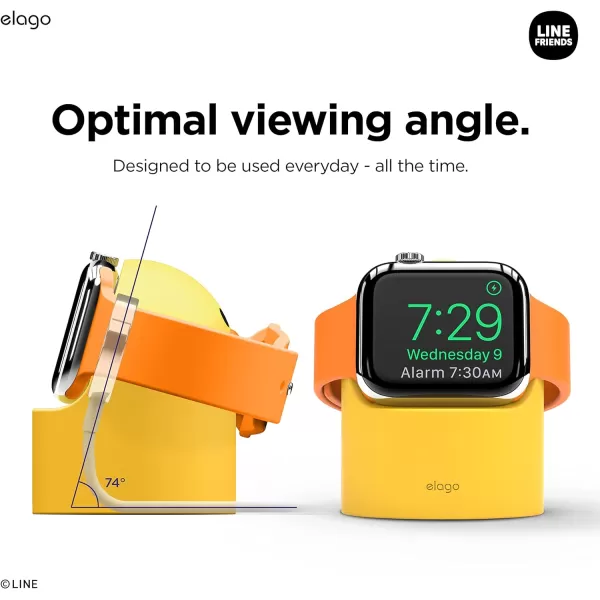 elago  LINE Friends W2 Charger Stand Compatible with Apple Watch Series Ultra2Ultra9876SE54321SE 49mm 45mm 44mm 42mm 41mm 40mm 38mm Nightstand Mode SallySALLY