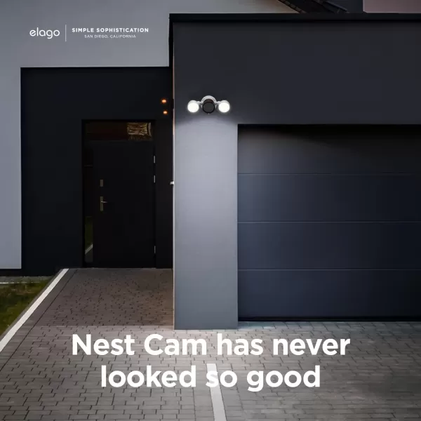 elago Silicone Cover Compatible with Google Nest Cam Outdoor or Indoor Battery  Magnetic Mount Cover Included All Weather Protection Easy Installation Dark BrownNest Cam  Magnetic Mount Dark Brown