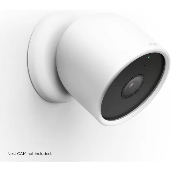 elago Silicone Cover Compatible with Google Nest Cam Outdoor or Indoor Battery  Magnetic Mount Cover Included All Weather Protection Easy Installation Dark BrownNest Cam  Magnetic Mount White