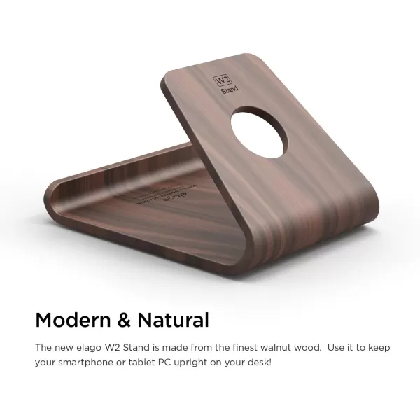 elago Wood Stand Authentic Walnut  Premium Walnut WoodCable ManagementOptimum Angle  for All iPhones iPad Mini Galaxy and Other Smartphoneselago Wood Stand Authentic Walnut  Premium Walnut WoodCable ManagementOptimum Angle  for All iPhones iPad Mini Galaxy and Other Smartphones