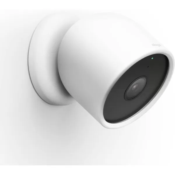 elago Silicone Cover Compatible with Google Nest Cam Outdoor or Indoor Battery  Magnetic Mount Cover Included All Weather Protection Easy Installation Dark BrownNest Cam  Magnetic Mount White