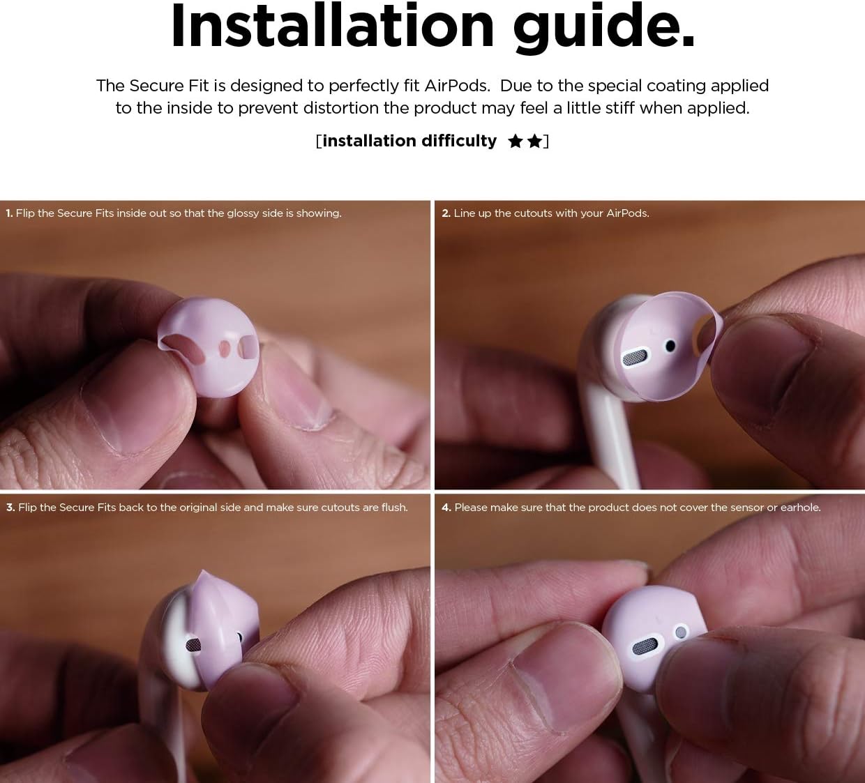 elago Fit in The case Ear Tips Compatible with Apple AirPods 1 amp 2 2 Pairs of 2 Colors  Italian Rose  Coral Blue Italian Rose  Coral Blue